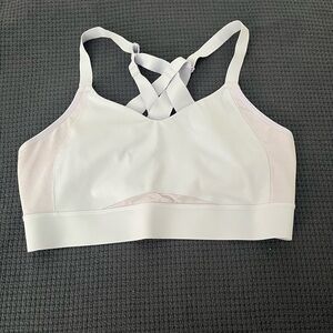 Brooks Lavender Sports Bra with Crisscross Back